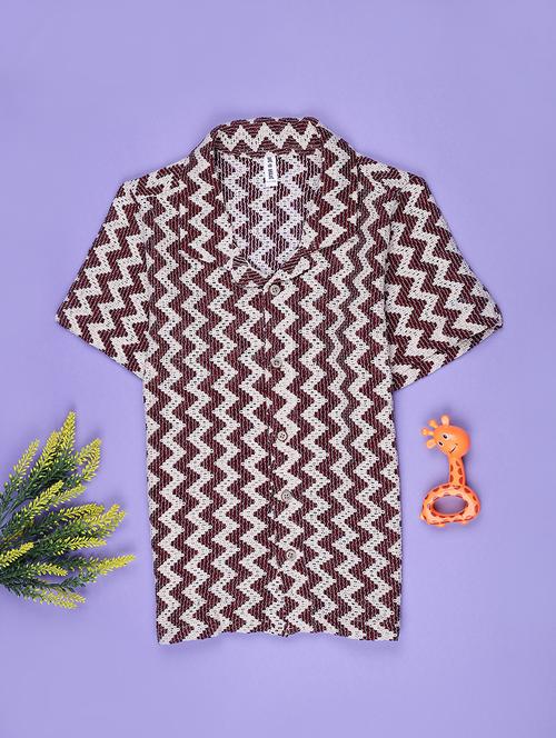 boys printed short sleeve collared shirt - 21932206 - Very Small Image - 1