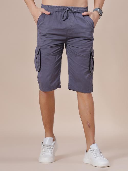 grey cotton  shorts - 21932285 - Very Small Image - 1