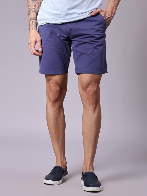 navy blue cotton  shorts - 21932598 - Very Small Image - 1