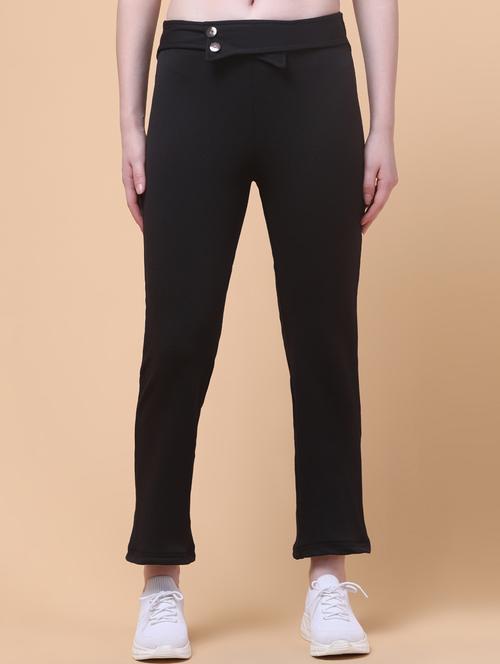 women solid mid rise straight trouser - 21932769 - Very Small Image - 1