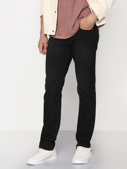 men black low rise full length jeans - 21933446 - Very Small Image - 1