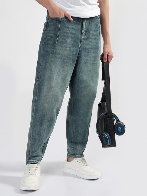 men solid mid rise baggy jean - 21933460 - Very Small Image - 1