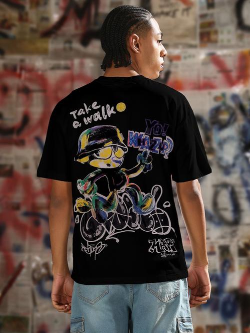 men printed short sleeves loose fit t-shirt - 21933636 - Very Small Image - 1