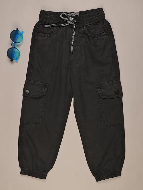 grey cotton plain cargo - 21934081 - Very Small Image - 1