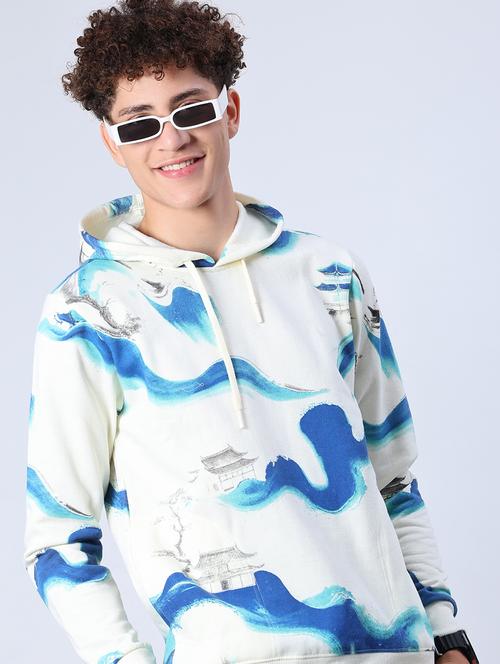 men all over print long sleeve hooded sweatshirt - 21934118 - Very Small Image - 1