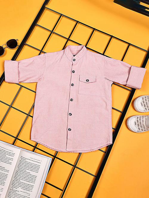 boys striped long sleeve casual shirt - 21934713 - Very Small Image - 1