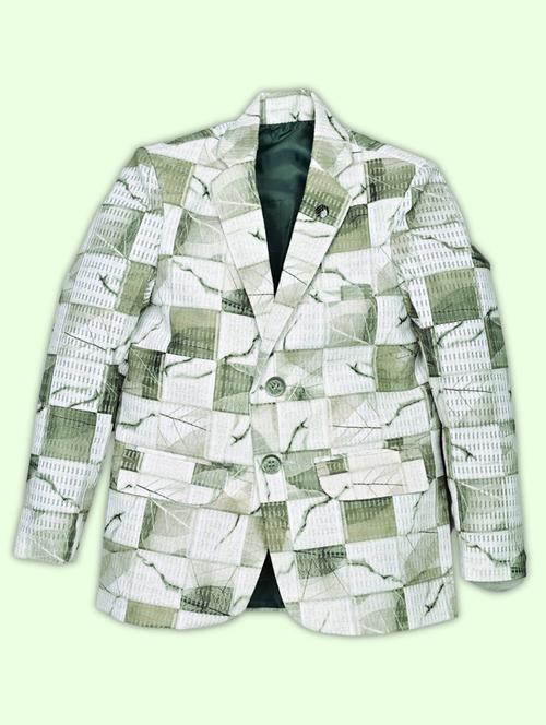 Boys Printed Long Sleeve Casual Blazer - 21935644 - Very Small Image - 1