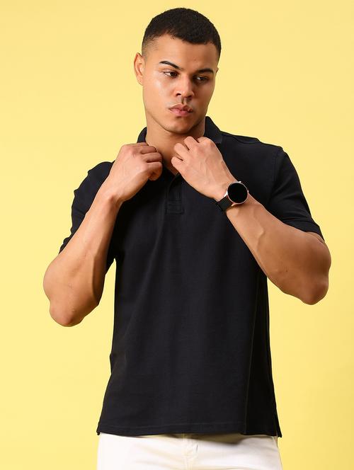 men solid short sleeve regular fit polo t-shirt - 21935858 - Very Small Image - 1