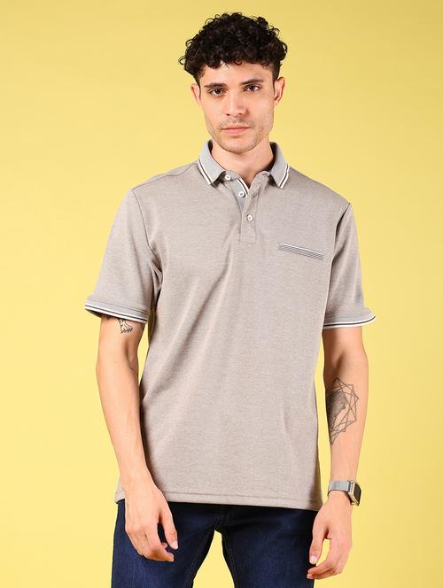 men solid short sleeve regular fit polo t-shirt - 21935867 - Very Small Image - 1