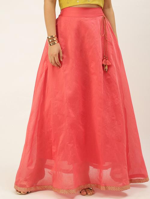 women solid high rise flared skirt with pocket - 21935880 - Very Small Image - 1