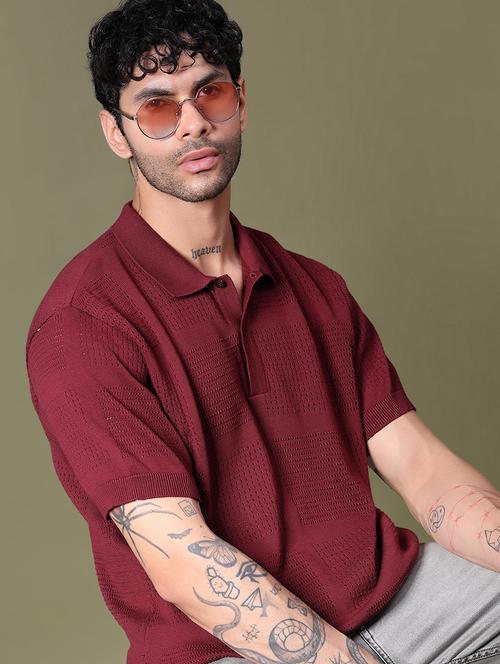 men self design short sleeve regular fit polo t-shirt - 21936588 - Very Small Image - 1