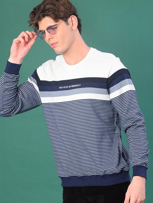 men striped long sleeve sweatshirt - 21936605 - Very Small Image - 1