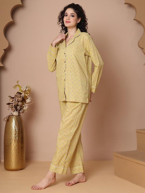 women printed nightwear pyjama set - 21938657 - Very Small Image - 1