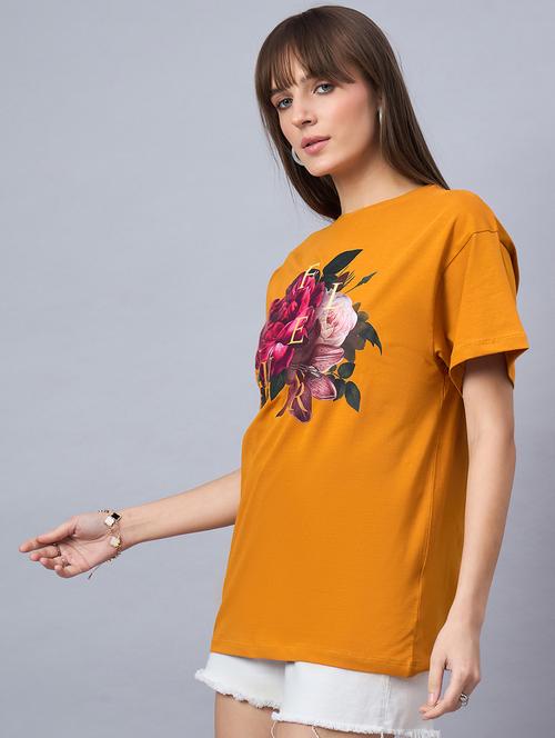 women printed short sleeve loose fit t-shirt - 21939418 - Very Small Image - 1