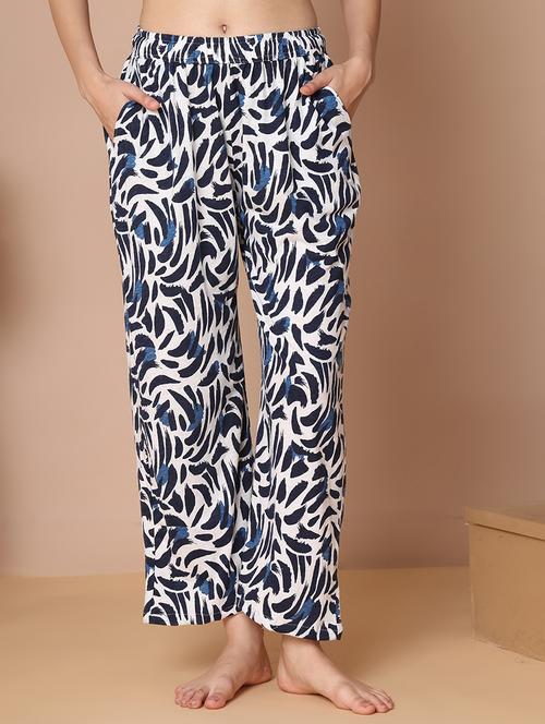 women printed mid rise full length pajama - 21939470 - Very Small Image - 1