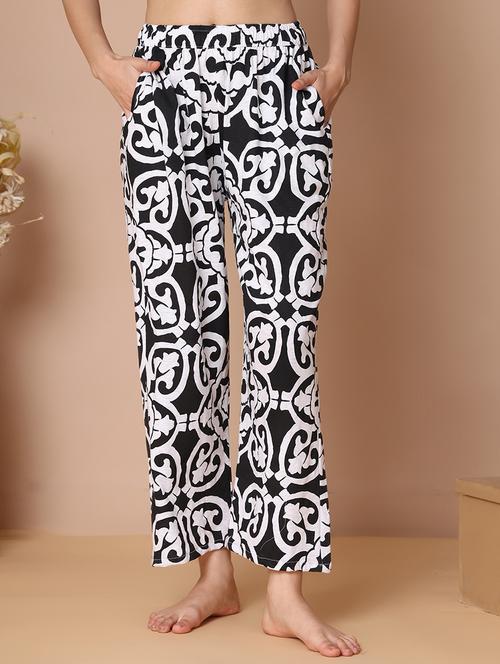women printed mid rise full length pajama - 21939476 - Very Small Image - 1