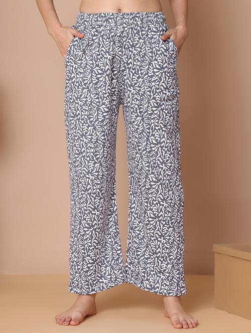 women printed mid rise full length pajama - 21939478 - Very Small Image - 1