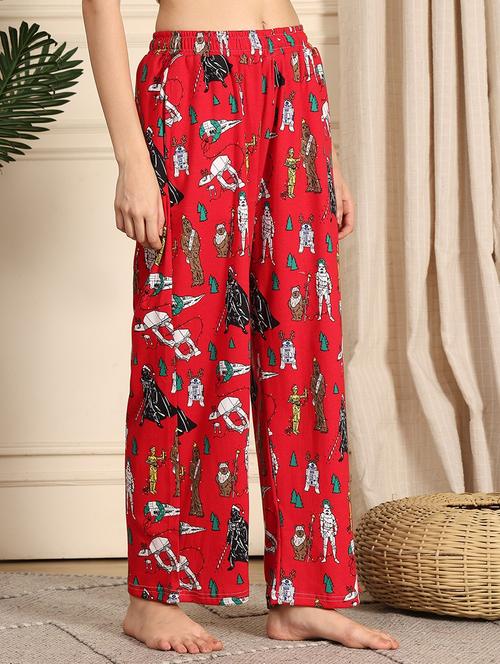 women printed mid rise full length pajama - 21939482 - Very Small Image - 1