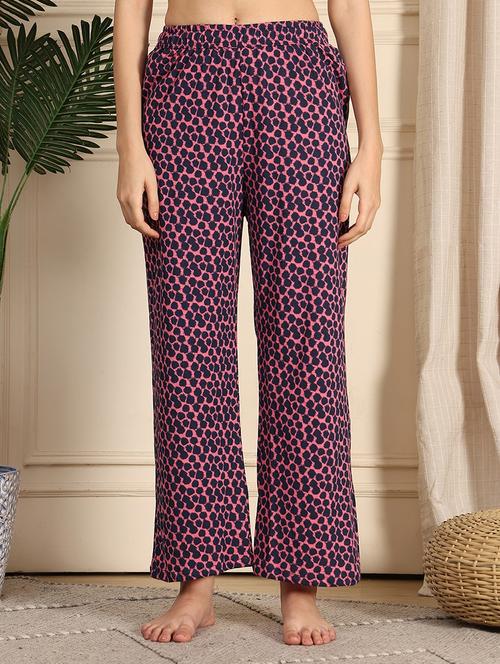 women printed mid rise full length pajama - 21939483 - Very Small Image - 1