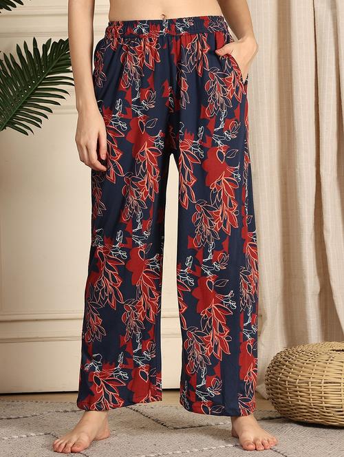women printed mid rise full length pajama - 21939496 - Very Small Image - 1