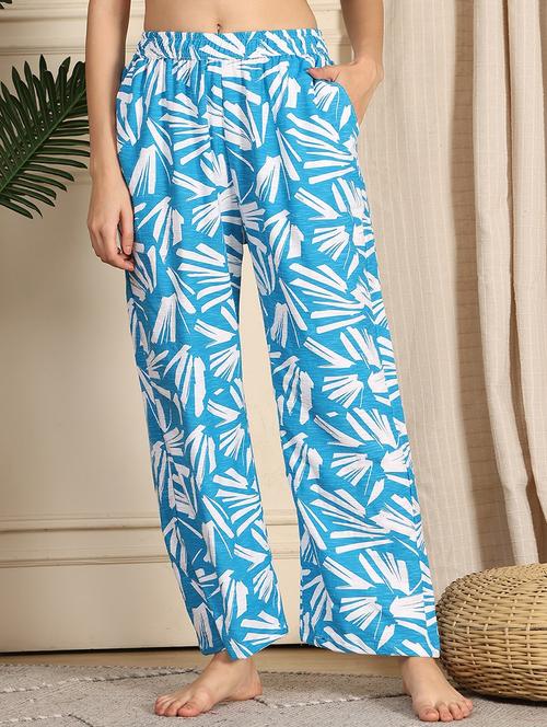 women printed mid rise full length pajama - 21939500 - Very Small Image - 1