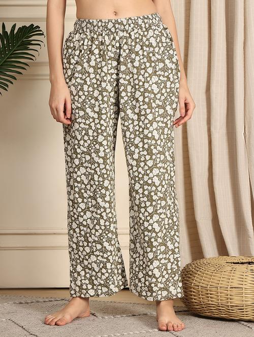 women printed mid rise full length pajama - 21939504 - Very Small Image - 1