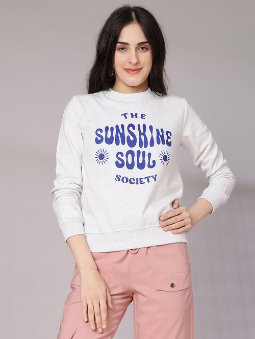 women front print long sleeve sweatshirt - 21939729 - Very Small Image - 1