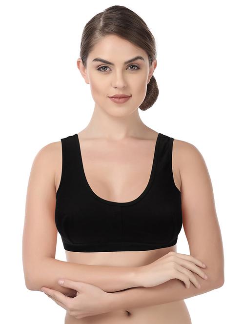 women solid non padded sports bra - 21940389 - Very Small Image - 1
