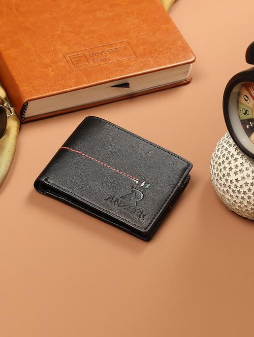 men's solid structured genuine leather formal wallet - 21940426 - Very Small Image - 1