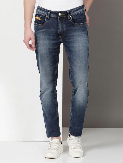 men mid rise full length denim jeans - 21940454 - Very Small Image - 1