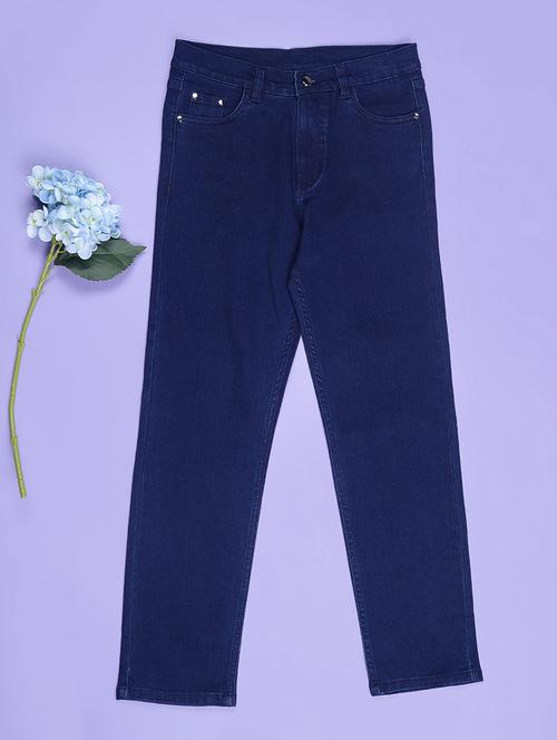 girls solid mid rise slim fit jean - 21940579 - Very Small Image - 1