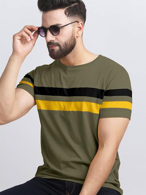 men striped short sleeve regular fit t-shirt - 21941492 - Very Small Image - 1