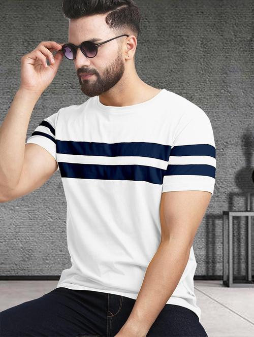 men striped short sleeve regular fit t-shirt - 21941493 - Very Small Image - 1