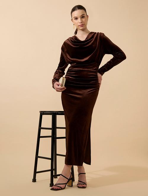 women solid long sleeve bodycon dress - 21941840 - Very Small Image - 1
