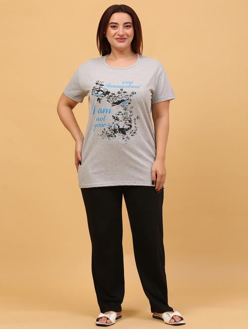 women short sleeve pyjama set nightwear set - 21942141 - Very Small Image - 1