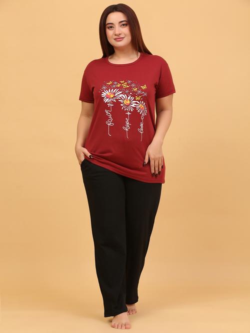 women short sleeve pyjama set nightwear set - 21942146 - Very Small Image - 1