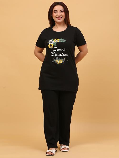 women short sleeve pyjama set nightwear set - 21942151 - Very Small Image - 1