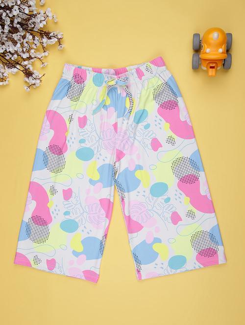 girls printed mid rise three-fourth - 21942341 - Very Small Image - 1