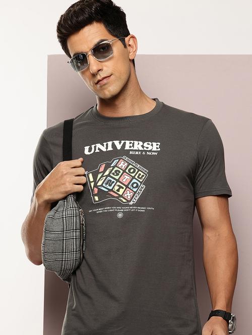 men chest print round neck regular fit t-shirt - 21943491 - Very Small Image - 1