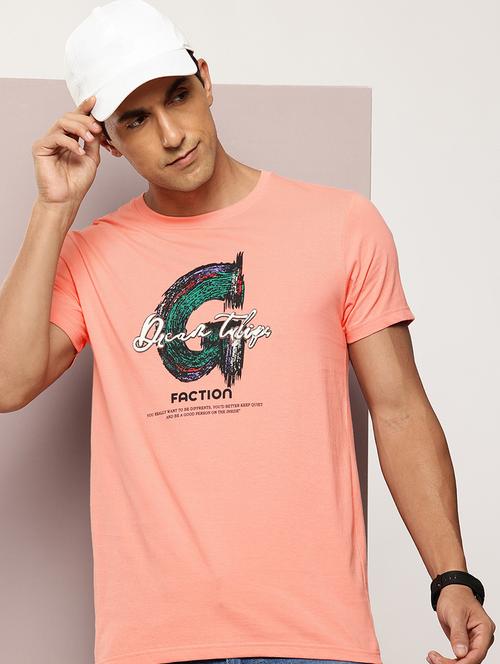 men chest print round neck regular fit t-shirt - 21943505 - Very Small Image - 1