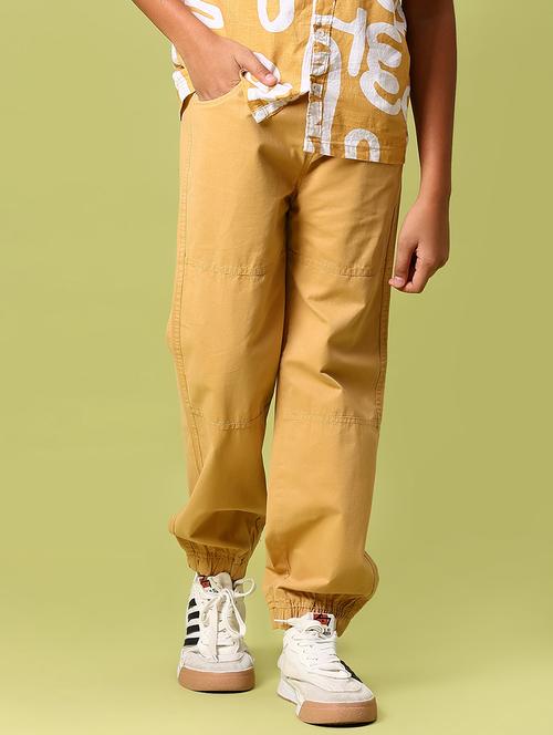 boys solid relaxed fit jogger - 21943511 - Very Small Image - 1