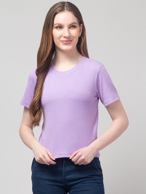 women solid short sleeve regular top - 21944541 - Very Small Image - 1