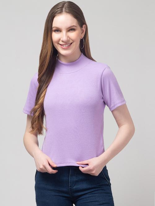 women solid short sleeve regular top - 21944547 - Very Small Image - 1