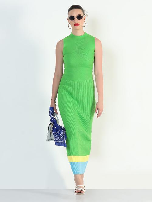 women striped sleeveless bodycon dress - 21946351 - Very Small Image - 1