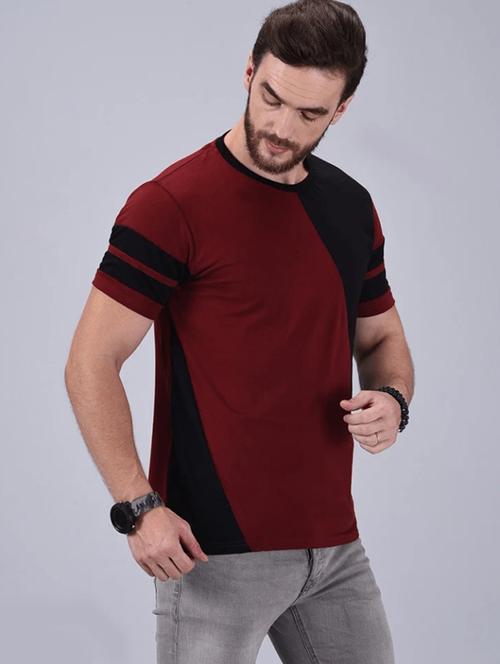 men color block short sleeve regular fit t-shirt - 21947570 - Very Small Image - 1