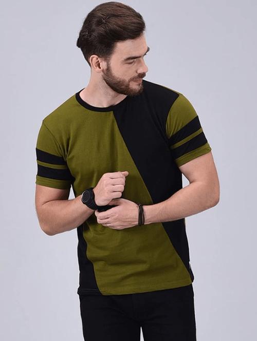 men color block short sleeve regular fit t-shirt - 21947571 - Very Small Image - 1