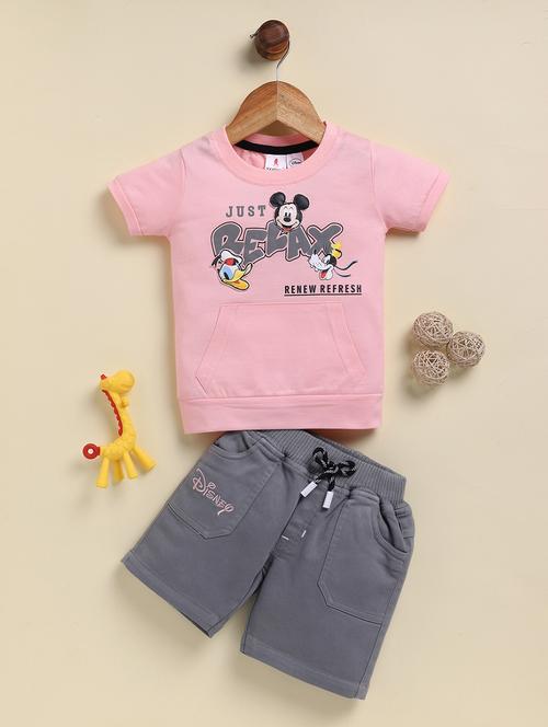 boys printed t-shirt and short set - 21947603 - Very Small Image - 1