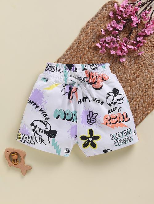 girls printed mid rise shorts - 21947607 - Very Small Image - 1