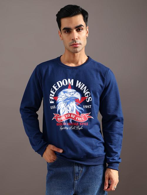 men printed long sleeve sweatshirt - 21947993 - Very Small Image - 1