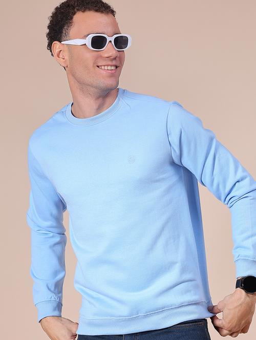 men solid long sleeve sweatshirt - 21948034 - Very Small Image - 1
